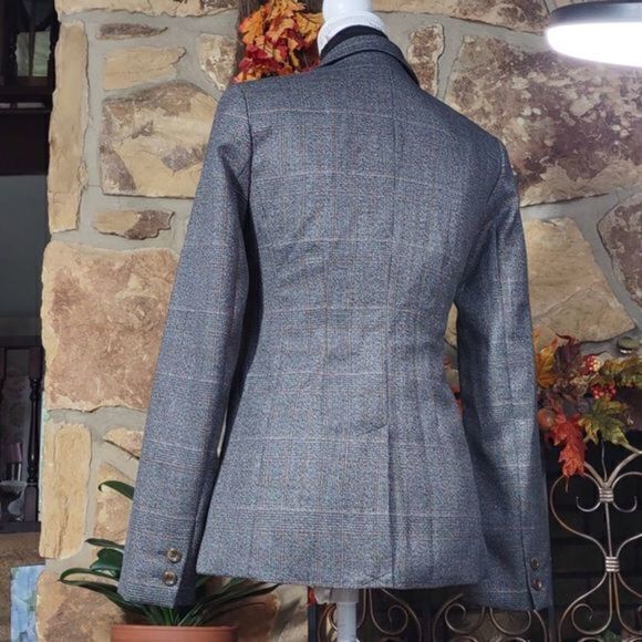 XXI Black and Grey with Thin Orange Striping Fitted Blazer Sz S‎ - Picture 6 of 11